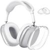 Luxe Trendz Airpods Max Case Cover for AirPods Max Headphones, Clear Soft TPU Ear Cover/Ear Pad Cover for AirPod Max (2024/2020),Transparent Accessories for Apple AirPods Max, USB-C (White Claer) view 1