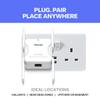2025 AX1500 WiFi Extender Signal Booster Long Range, Covers 13,000 Sq.Ft & 100+ Devices, 1500Mbps Dual-Band 5.8GHz & 2.4GHz WiFi Extender with Ethernet Port, No Dead Zones & Lag, Secure WiFi Booster view 2
