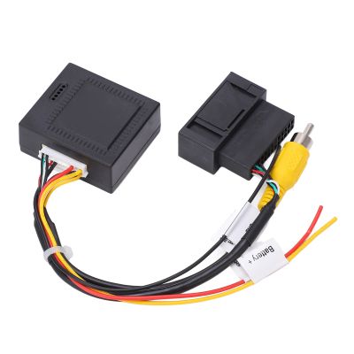 12V RGB Converter Adapter Backup Camera Parts Video Converter Box Replacement with RGB to AV Converter for RCD510 RNS510 RNS315 Mainframes 5W Working Power ABS Material