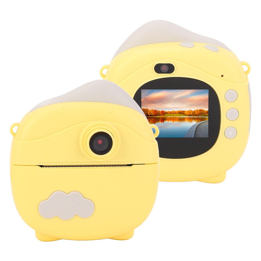 Instant Print Camera for Kids, Thermal Print Camera Toy, 12MP Photo, Multiple Zoom, with 3 Rolls Photo Paper, Digital Selfie Camera for Travel (32GB)