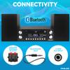 Philco Executive Shelf System - All-in-One Bluetooth Home Stereo System with CD Player with 50 watts of Sound and MP3 / USB Playback (Renewed) view 3