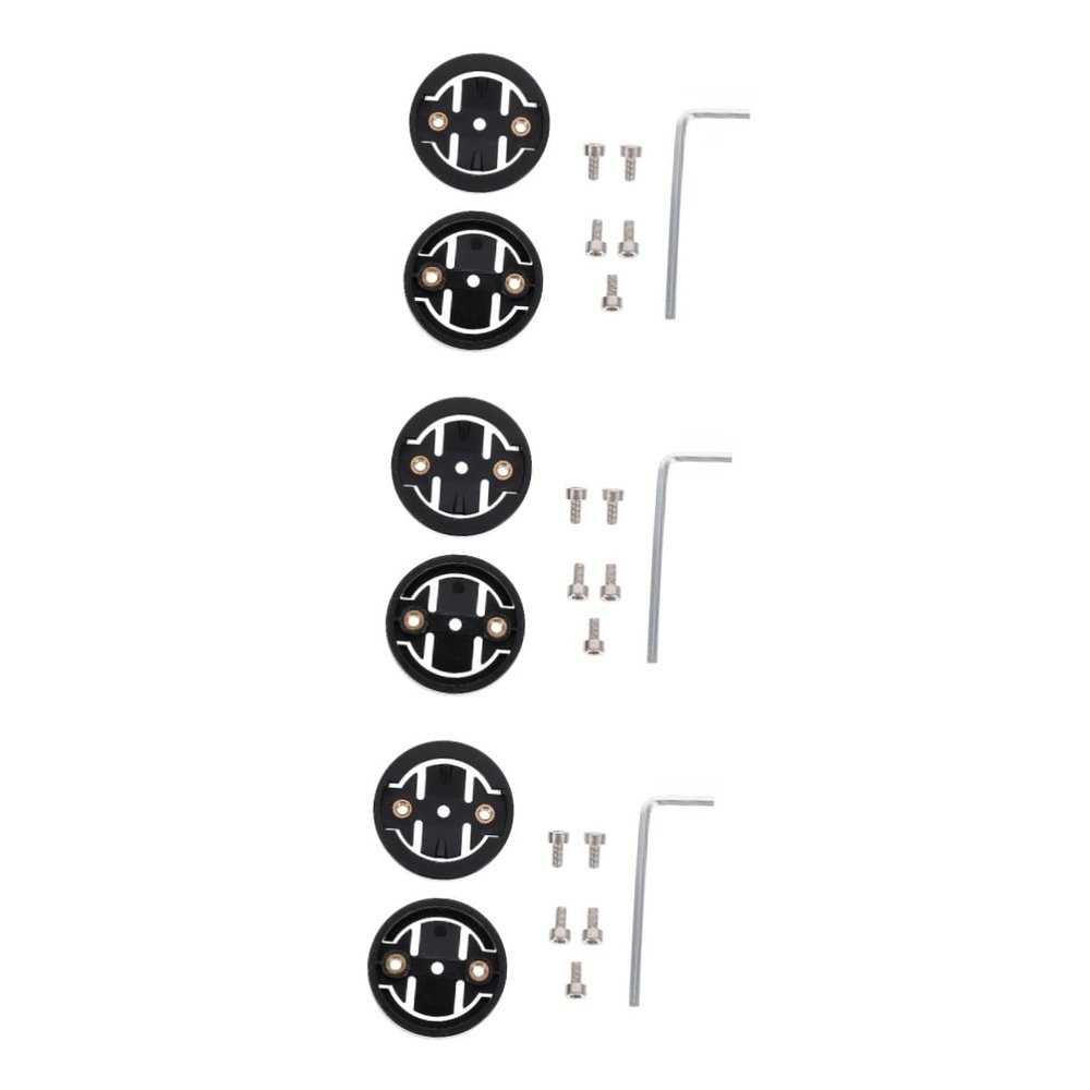 LAPYAPPE 6pcs Bike Computer Mount Adapter Insert Stable and Easy to Install Handlebar Accessories for Cycling Lightweight Design Screws for Quick Setup
