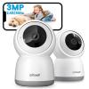 ieGeek 2K Indoor Security Camera, 5G/2.4G WiFi Pet Cameras for Home Security, 360 Dog Cam w/Auto Tracking, Smart Motion Detection, Phone App, Baby Monitor, 3MP Night Vision, Works with Alexa(2 Pack) view 1