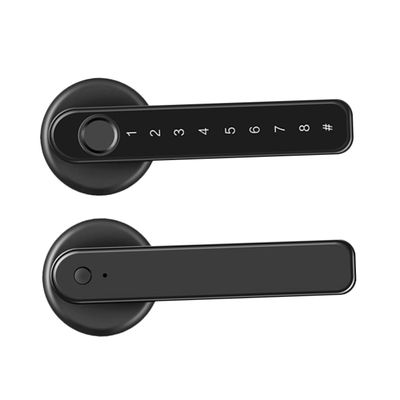 LOORGVEL Fingerprint Keyless Latch Touch Keypad Lock for Front Door Security Easy to Install