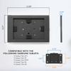 Mount-It! Lockable Tablet Wall Mount for Samsung Tab A9+, S9, S9 FE, S8, A8  Fully Enclosed Security Case, Anti-Theft Tablet Holder, VESA Compatible, Flush Wall Mount, Heavy-Duty Steel, Black view 3
