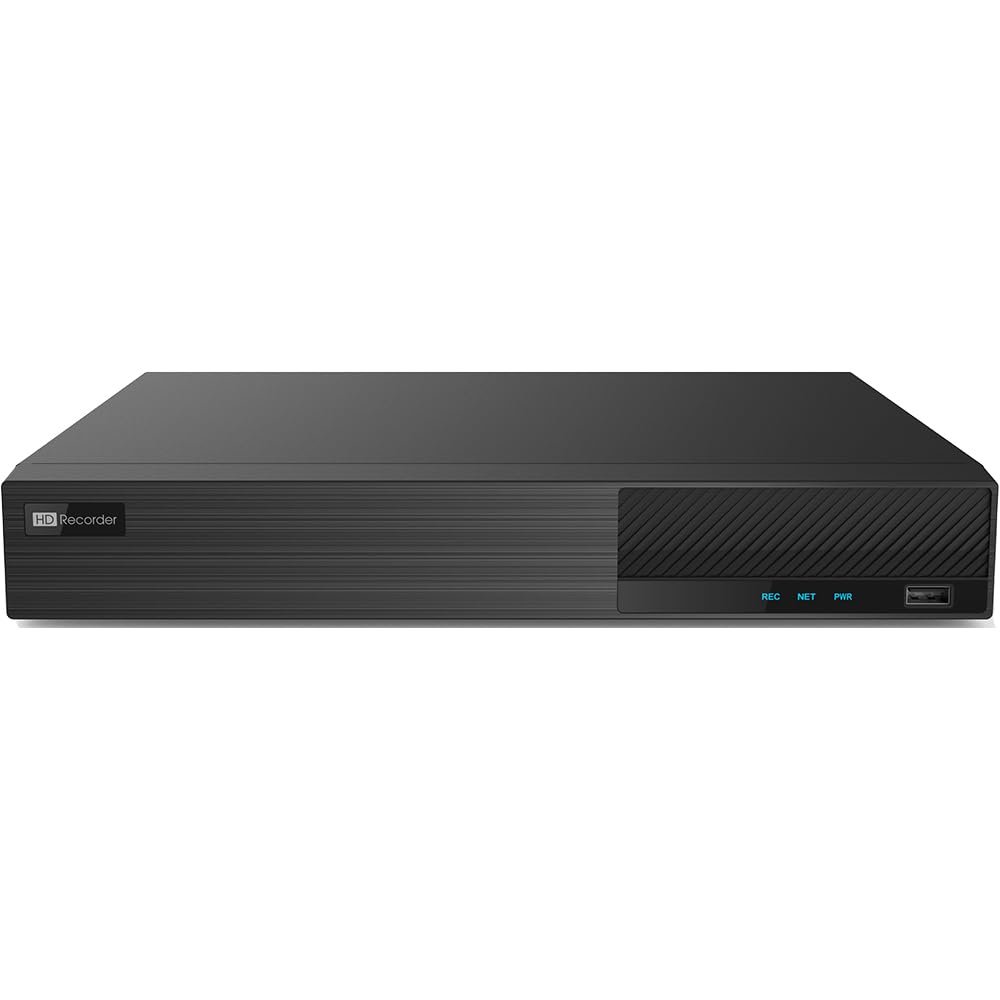 4 Channel 4K Hybrid 5-in-1 DVR for Security Camera System, ED8004H5-FN2, 4CH 4K TVI/AHD/CVI/Analog Camera, additional 2CH IP, HDMI/VGA output, Alarm, 1 HDD Bay, Smart Search 24/7 Surveillance CCTV DVR