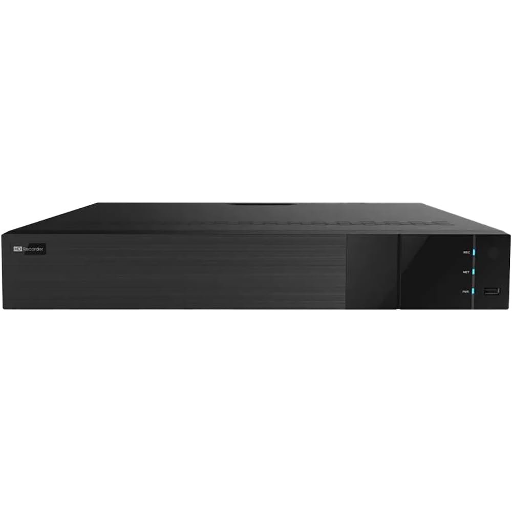 16 Channel 1.5U PoE Network Video Recorder for Security Camera System, NDAA Compliant, ED9616H5NV-16P-AN, 160/160Mbps, 12MP IP Camera NVR, 2 DHMIs/VGA Output, 4 SATA, Smart Search 24/7 CCTV NVR