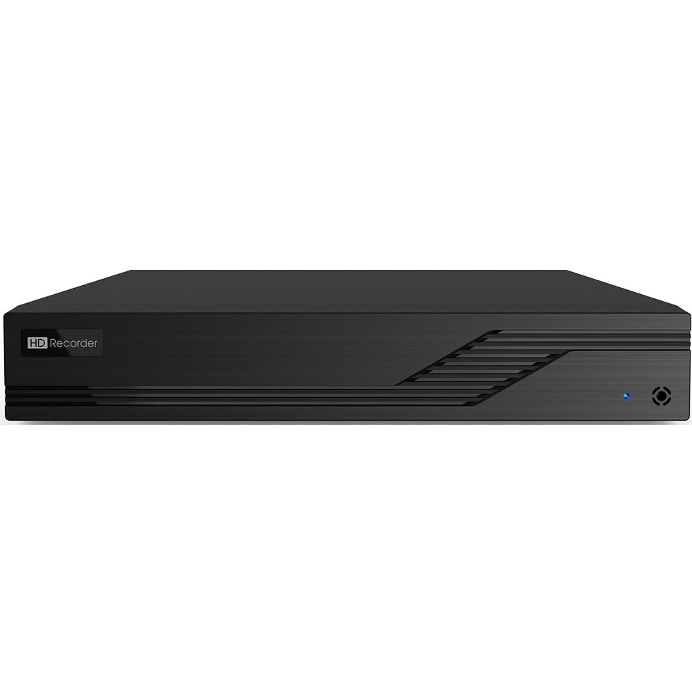 4 Channel Hybrid 5-in-1 DVR for Security Camera System, ED8004H5-BN2, 4CH 5MP TVI/AHD/CVI/Analog Camera, Additional 2CH IP, HDMI/VGA Output, 1 HDD Bay, Smart Search 24/7 Surveillance CCTV DVR