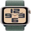 Apple Watch SE 2nd Gen (GPS, 40mm) - Starlight Case with Lake Green Sport Loop Band (Renewed) view 2