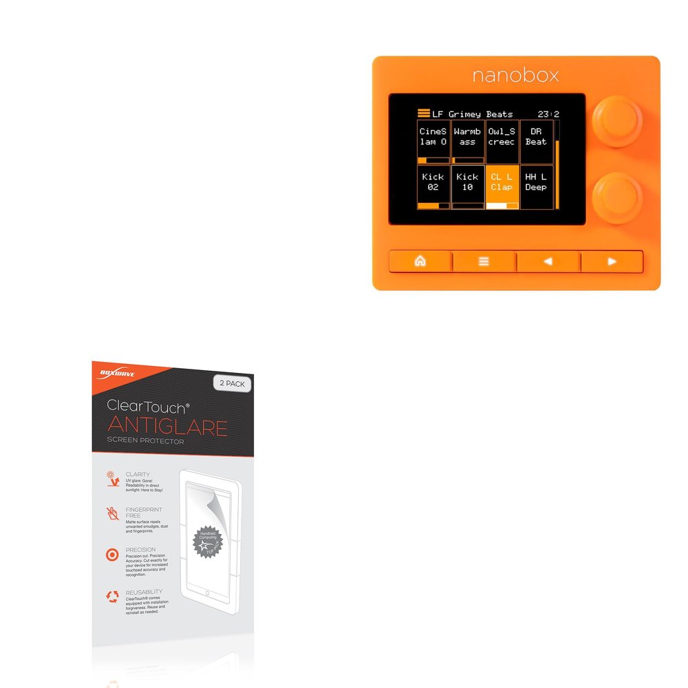 BoxWave Screen Protector Compatible With 1010music Nanobox Tangerine - ClearTouch Anti-Glare (2-Pack), Anti-Fingerprint Matte Film Skin