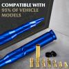 7.8in Car Truck Antenna Bullet Antenna Truck Accessories Silverado 1500 Ford F150 Dodge Ram 1500 GMC Sierra 1500 Ranger Short Replacement Antena para Carro (Blue, 7.8in Spiral Style) view 3