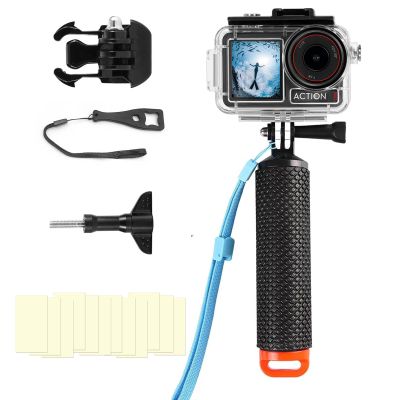 BO&DQQ Underwater Waterproof Case Compatible with DJI Osmo Action 5 Pro/Action 4/Action 3, 164FT/50M Dive Diving Housing Cover Shell with Camera Handle Mount Accessories Kit