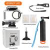 BO&DQQ Underwater Waterproof Case Compatible with DJI Osmo Action 5 Pro/Action 4/Action 3, 164FT/50M Dive Diving Housing Cover Shell with Camera Handle Mount Accessories Kit view 2