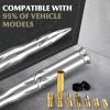 7.8in Car Truck Antenna Bullet Antenna Truck Accessories Silverado 1500 Ford F150 Dodge Ram 1500 GMC Sierra 1500 Ranger Short Replacement Antena para Carro (Silver, 7.8in Spiral Style) view 3