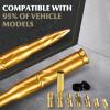 7.8in Car Truck Antenna Bullet Antenna Truck Accessories Silverado 1500 Ford F150 Dodge Ram 1500 GMC Sierra 1500 Ranger Short Replacement Antena para Carro (Gold, 7.8in Spiral Style) view 3