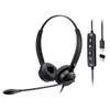 Adesso Headset with Push to Talk, Volume +/-, Answer/End Call Controls view 1