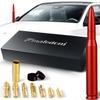 7.8in Red Car Truck Antenna Bullet Antenna Truck Accessories Silverado 1500 Ford F150 Dodge Ram 1500 GMC Sierra 1500 Ranger Short Replacement Antena para Carro (Red, 7.8inch) view 1