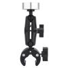 Adjustable Clamp Mount for Mini Satellite, Dual Ball Head, Clamp for Rvs, Motorcycles, Car Racks, Yachts, Rooftops, Aluminum Alloy (Silver) view 1