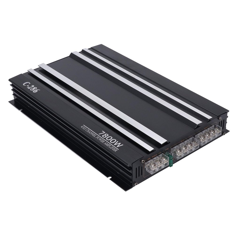 4 Channel Amplifier Car Amplifier 7800W 4 Channels Class Aluminum Alloy Pure Bass Power Amp for 12V Truck Boat UTV Motorcycle