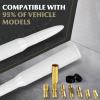 7.8in Car Truck Antenna Bullet Antenna Truck Accessories Silverado 1500 Ford F150 Dodge Ram 1500 GMC Sierra 1500 Ranger Short Replacement Antena para Carro (White, 7.8inch) view 3