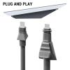 100 Feet Cable Satellite Replacement Cable for High Performance Flat Replacement Extension Cable Ethernet Cable Waterproof view 3