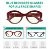 Eyekepper 12 Pack Blue Light Blocking Eyeglasses Round Computer for Women +0.00 view 2