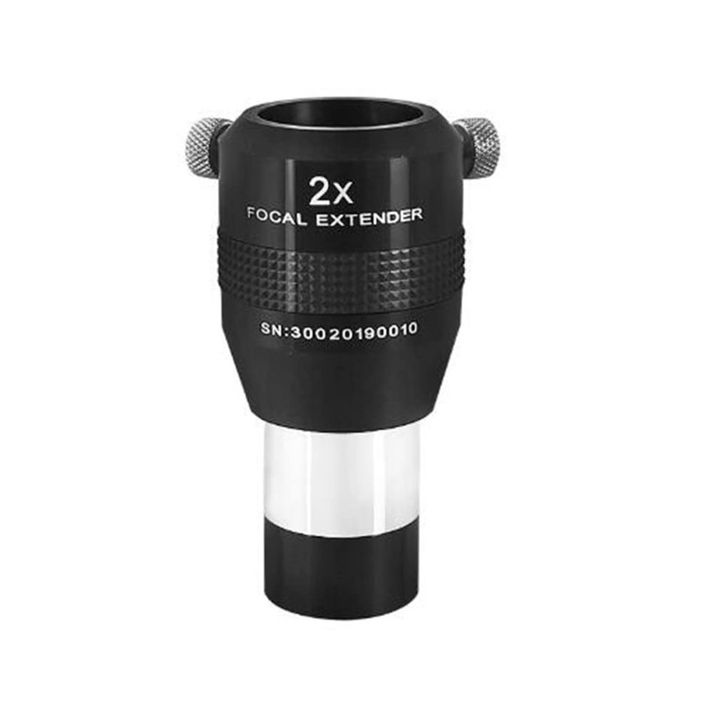 JOEBO Microscope Kit 1.25 Inch 2 Inches 2X 3X 5X Apochromat, Metal Focal Extender 31.7mm Lens Microscope Lens Adapters(1.25 Inch 2X Focal)