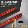 7.8in Car Truck Antenna Bullet Antenna Truck Accessories Silverado 1500 Ford F150 Dodge Ram 1500 GMC Sierra 1500 Ranger Short Replacement Antena para Carro (Red, 7.8in Spiral Style) view 3