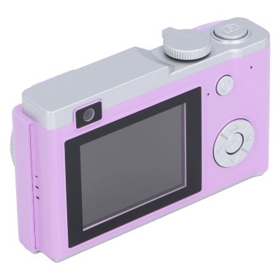 48MP Digital Camera, 1080P 16x Zoom Selfie Camera for Travel, 2.4 Inch Screen Compact Small Camera, Retro Vlogging Camera with Wrist Strap for Boys Girls Kids Daily Use (Purple)
