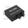 Baxnore AU 202 Audio Amplifier, Aluminum Alloy 2 Input 2 Output, 3.5mm Jack Plug Play Stereo Audio Mixer for TV and Mobile Phone view 2