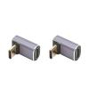 Bognajin 2Pcs 90 Degree USB C Adapter, Right Angle Type C Male to Female Connector, 40Gbps Fast Charging and Transmission, Supports 8K Resolution, Aluminum Alloy Shell, Elbow Design view 4