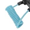 Yuezhongoo Diving Camera Lanyard Quick Release Buckle Stainless Steel Wire Spring Coiled Camera Lanyard for Light Tool (Lake Blue) view 3