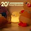 ATSUI Happy Penguin Night Light, LED Squishy Novelty Animal Lamp, Food Grade Silicone, 2 Level Dimmable, Nursery Nightlight for Desk Decor, Funny Gifts Stuff for Boys Girls Baby, White Elephant Gifts view 4
