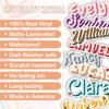 (2pcs) Personalized Waterproof Name Stickers Custom Text Decal Customize Name Colors Vinyl Waterproof UV- Resistant Suitable for Water Bottle Cups Tumblers Helmets Laptop Servers Cars Doors view 3