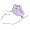 Acouto Portable PU Leather Camera Drawst Pouch Bag with Shoulder St for Travel and Photography - Ple (Purple) view 2