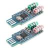 eMagTech 2pcs CM108 USB Sound Card Chip Drive Free Sound Card Convenient Stereo External Crystal Sound Card for Laptop Computer 49x19x8mm view 1