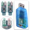 eMagTech 2pcs CM108 USB Sound Card Chip Drive Free Sound Card Convenient Stereo External Crystal Sound Card for Laptop Computer 49x19x8mm view 2