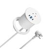 2.5 inch Power Grommet,20W USB-C Charging,1 Outlet with 2 USB C,1 USB Port,Furniture Flush Mount for Desktop,Recessed Power Strip,Workspace Essential Desk Outlet (White, 6 FT) view 1