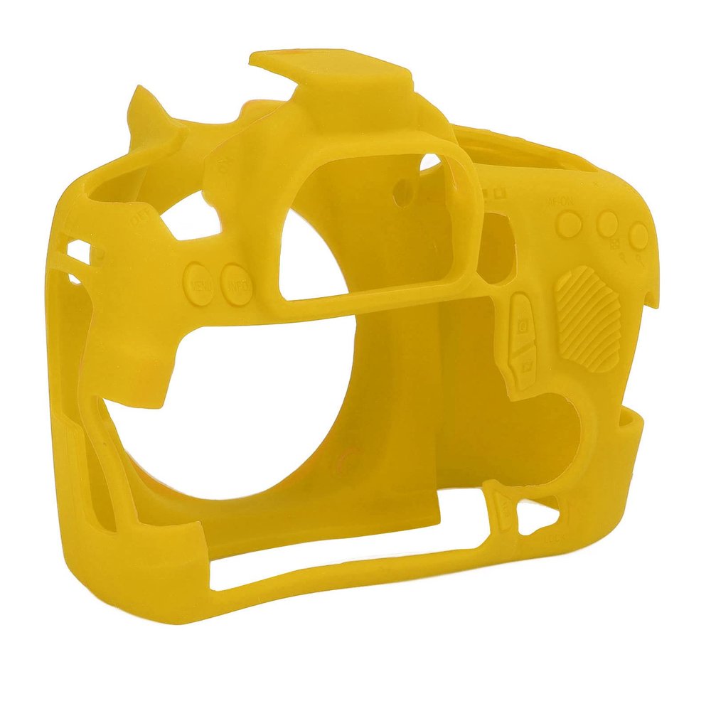 Acouto Silicone Ive Housing for 70D Digital Camera Skin Cover - Ible & Washable Design in Black (Yellow)