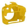 Acouto Silicone Ive Housing for 70D Digital Camera Skin Cover - Ible & Washable Design in Black (Yellow) view 1