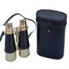 6 INCH Nautical Brass Marine Vintage Binocular with Black Leather Case view 1