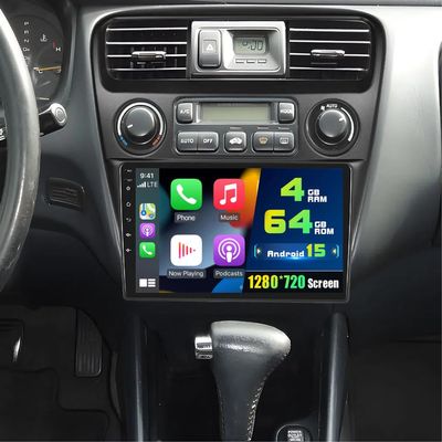 4+64G Radio for Honda Accord 6th 1998-2003, 9'' IPS Touchscreen Stereo Android 15 Wireless Apple Carplay Android Auto 32EQ 5G WiFi 1080P Bluetooth +Free AHD Backup Camera