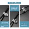 50 Pcs 5/8 Inch White Nylon Screw Mounting R-type Cable Clip Wire Clamp, 16mm Cable Clip Wire Clamp for Wire Management, Stainless Steel Screws Included view 4