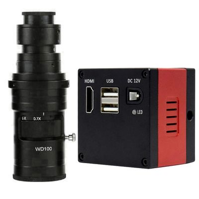 1080P FHD Digital Microscope HDMI Electronic Industrial Microscope Camera for Phone Repair Soldering & 200X C-Mount Lens