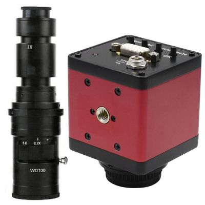 5MP VGA Microscope Camera Digital Electronic HD Industrial Microscope Camera & 500X C-Mount Lens For Repair PCB Soldering