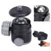 360 Compact Aluminum B Head with Hot Shoe Mount A for Cameras, Easy Angle Adjustment and Versatile Compatibility view 2