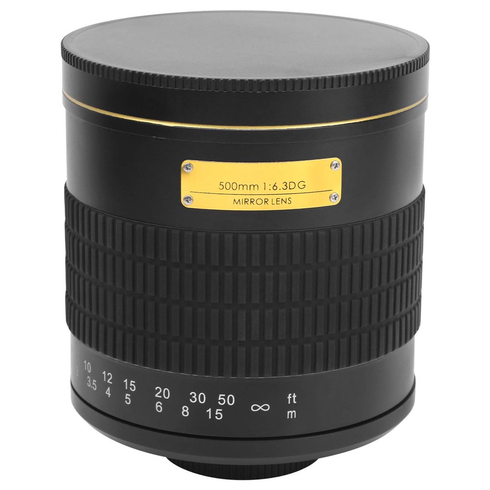 500mm F6.3 HighQuality Telephoto Mirror Lens for M4/3 Mount Mirrorl Cameras with D Ical Design (Black)