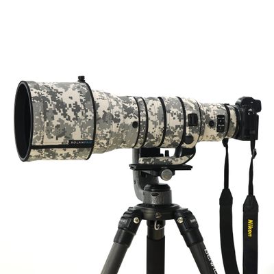 ROLANPRO Camouflage Lens Cover for Nikon Z 400mm F2.8 TC VR S Raincover Lens Protection Sleeve Case Clothing#UCP Grey Camo Waterproof