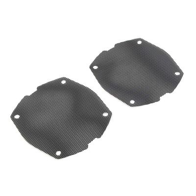 BACAR Rbanna1 Motorbike Black Front Fairing Speaker Mesh Gilles 4-Hole Gills Cover Guards for Harley Electra Glide FLH 1998-2013