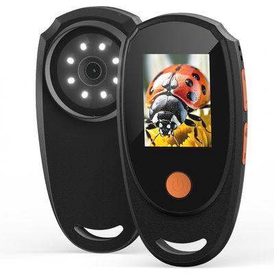 KeFvoer Handheld Digital Microscope with 2.0 Inch IPS Color Screen, Portable Magnifying Glass for Kids, 500x Magnification, 8 Adjustable 3-Level LED Lights, USB Compatible with PC Windows and Mac OS